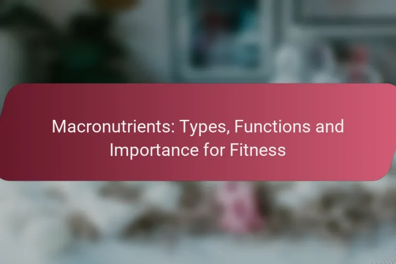 Macronutrients: Types, Functions and Importance for Fitness
